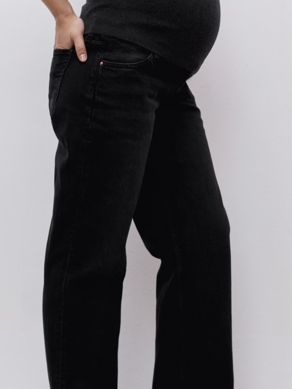 NWT Mango Maternity wide leg jeans Size 6 - Picture 7 of 14